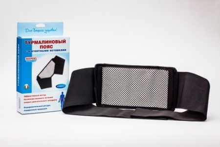 Турмалиновый пояс с магнитными вставками, БИОМАГ, размер: M 42-44