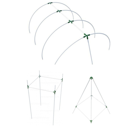 Крестовина для сборки парника, опор и укрытий для растений, 6 шт
