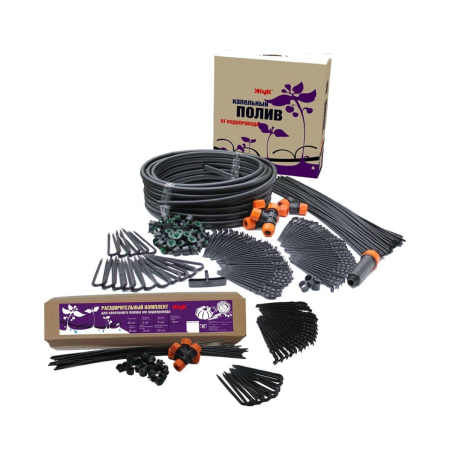 Капельный полив Жук от водопровода на 30 растений + расширительный комплект