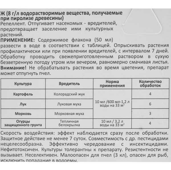 Средство отпугивания насекомых Сочва 50 мл
