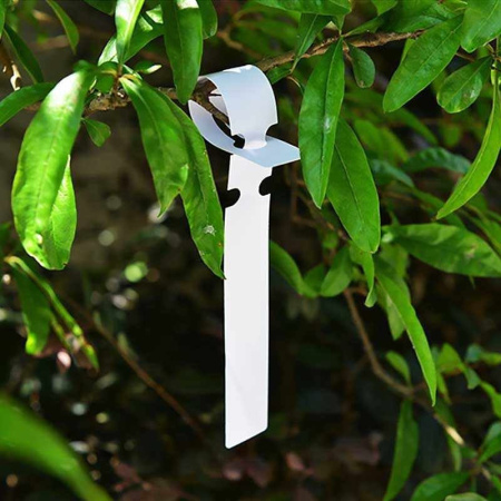 Навесная бирка петелька 20*254 мм 100 шт белая