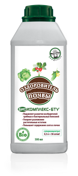 Биопрепарат Биокомплекс-БТУ оздоровитель почвы ЭкоДачник 0,5 л
