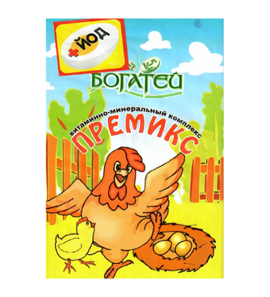 Премикс для домашней птицы йодированный Богатей 0,5 кг