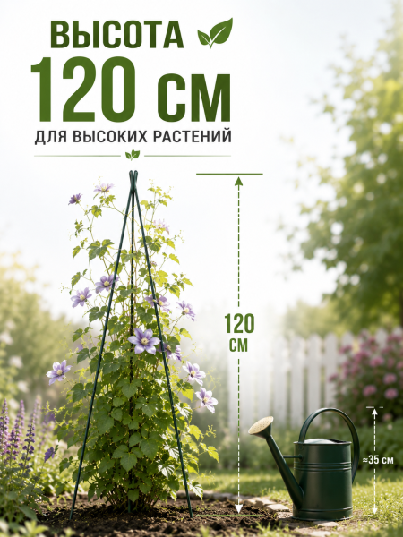Опора LISTOK для растений 120 см VIP