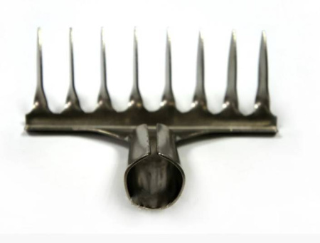 Грабли витые восьмизубовые титановые мини Урал 16 см