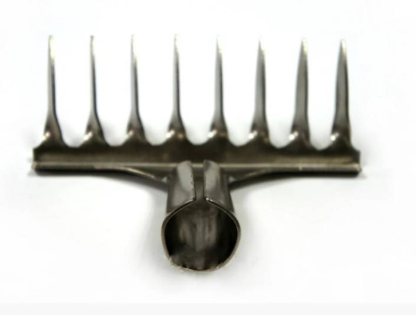 Грабли витые восьмизубовые титановые мини Урал 16 см