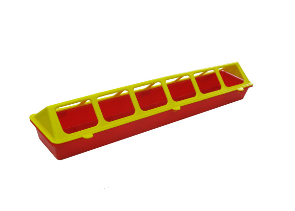 Кормушка РЯБА лотковая №2 квадратные отверстия 51 см пластиковая