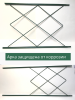 Арка садовая металлическая разборная Ромб h 250 см, зеленая