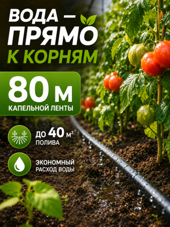 Набор капельного полива VIOLA 80 м