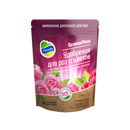Органик Микс Удобрение для роз и цветов, 2 шт по 850 г