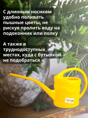 Лейка для комнатных растений с длинным носиком 1,3 литра, 5 шт