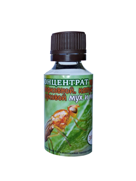Репеллент Концентрат против луковой, капустной, морковной мухи, мошек и других садовых вредителей 30 мл Благодатное земледелие (Товары, которые скоро пропадут из магазина)