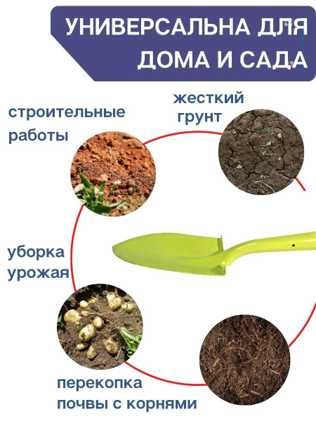 Лопата садовая малая ЛСМ лимончик