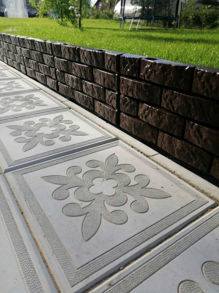 Универсальный садовый конструктор, 4 шт, длина 180 см, высота 20 см, шоколад