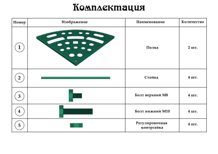 Подставка под садовые инструменты угловая Закуток МС-Про