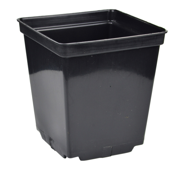 Горшок для рассады 0,85 л 11х11х11 см черный, литьё Горшок для рассады 0,85 л 11х11х11 см черный, литьё