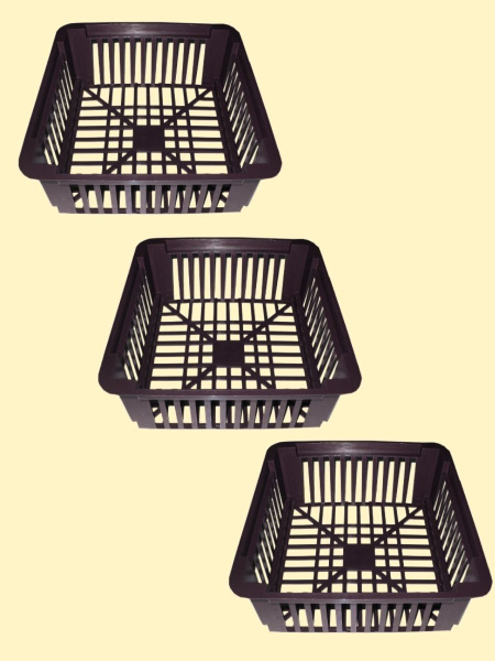 Корзина для луковичных прямоугольная, 3 шт