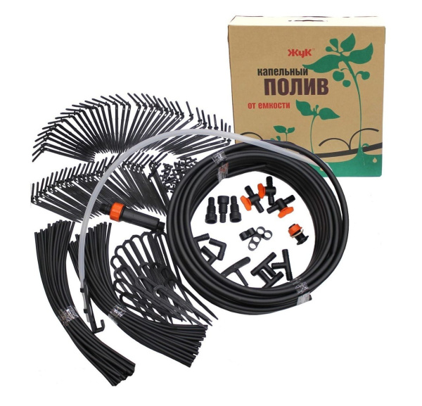 Капельный полив Жук от ёмкости на 60 растений