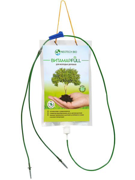 Капельница для внутристволовых инъекций ВИТАМАР FULL экстракт морских водорослей с фуллереном для молодых деревьев 1 л