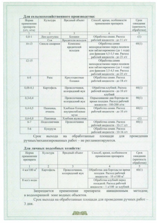Протравитель картофеля от колорадского жука и проволочника 10 мл Avgust Табу 10 мл
