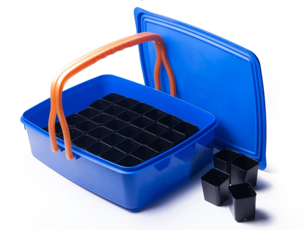 Набор для выращивания рассады в контейнере 42 стаканчика ПИ-3-3ТХ Набор для выращивания рассады в контейнере 42 стаканчика ПИ-3-3ТХ