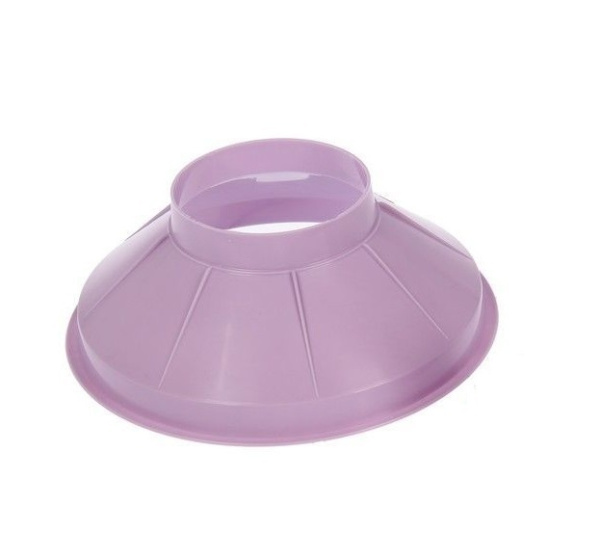 Воронка кухонная сливная большая с широкой горловиной прозрачноматовая с белым оттенком d-15 см пластиковая