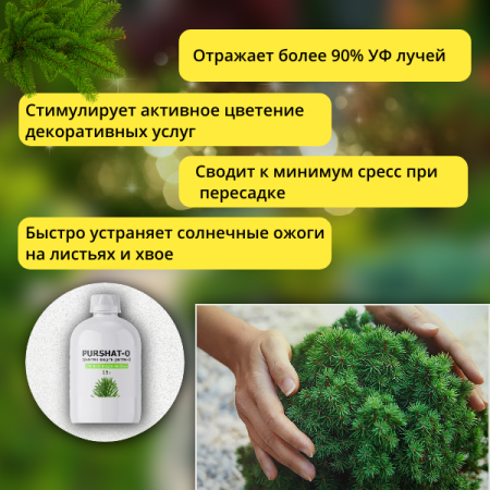 Средство защиты растений Пуршат-О концентрат для хвойных и декоративных 0,5 л