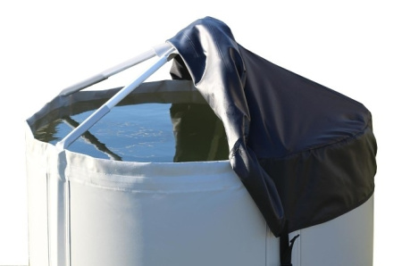 Складная ёмкость для воды из ПВХ EKUD на 1000 л с каркасом и крышкой