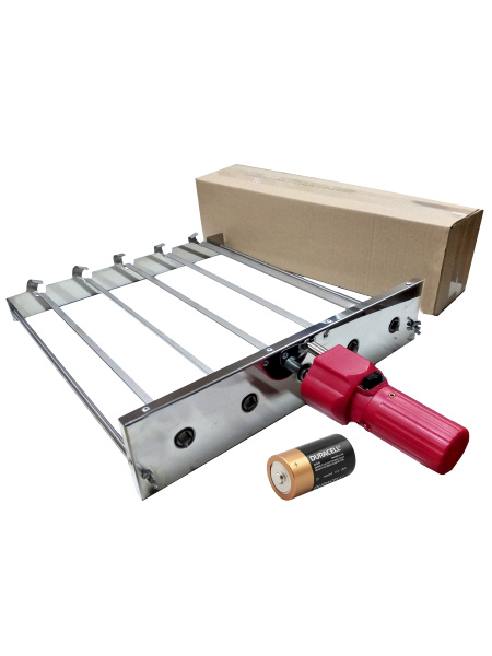 Шампура автоматические вращающиеся ШС-5 на батарее 1,5В в коробке