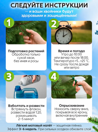 Средство для защиты хвойников от ожогов 0,5 л Благодатное земледелие