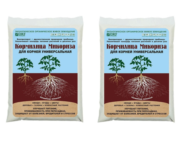 Кормилица Микориза для корней универсальная, 2 шт по 1 л Кормилица Микориза для корней универсальная, 2 шт по 1 л