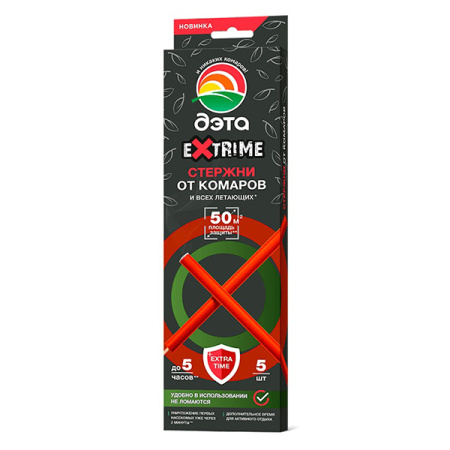 ДЭТА EXTRIME стержни от летающих насекомых 5 шт