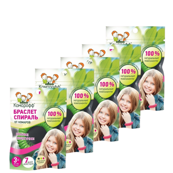 Комарофф браслет от комаров средство репеллентное 5 шт Комарофф браслет от комаров средство репеллентное 5 шт