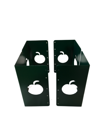 Уголок для грядки высокий 25 см Яблоко зеленый комплект из 4 шт МС-Про