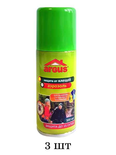 Argus Аэрозоль от клещей Антиклещ 100 мл, 3 шт
