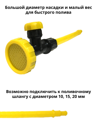 Насадка для полива с регулировкой напора воды НПУ-700 d 77 мм