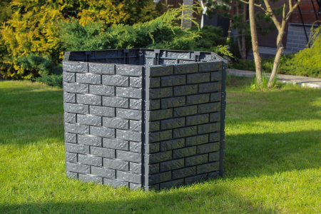 Универсальный садовый конструктор, 4 шт, длина 180 см, высота 20 см, графит