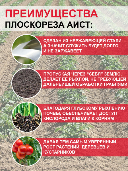 Плоскорез Стриж малый, плоскорез Пышка малый без черенка