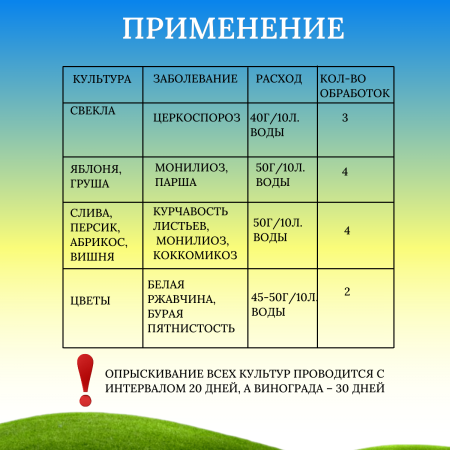 Фунгицид Абига Пик для борьбы с комплексом грибных и бактериальных болезней, 5 шт по 50 г
