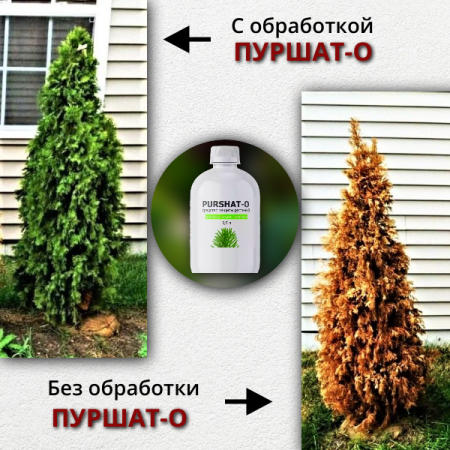 Средство защиты растений Пуршат-О концентрат для хвойных и декоративных 0,5 л