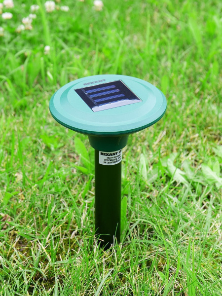 Ультразвуковой отпугиватель кротов на солнечной батарее R30 REXANT