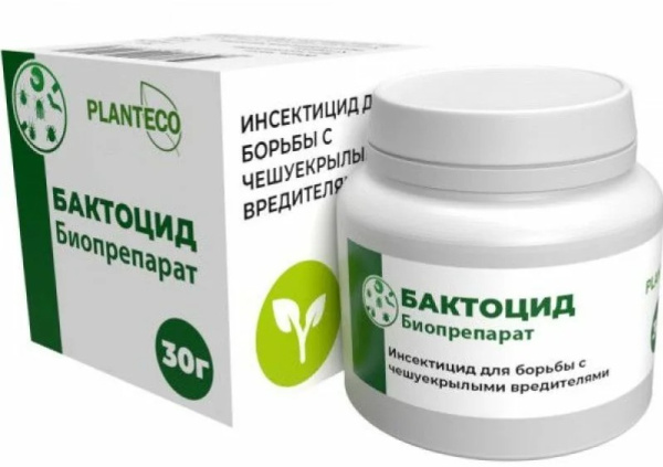 Биопрепарат Бактоцид ВК33 для борьбы с чешуекрылыми вредителями 30 г