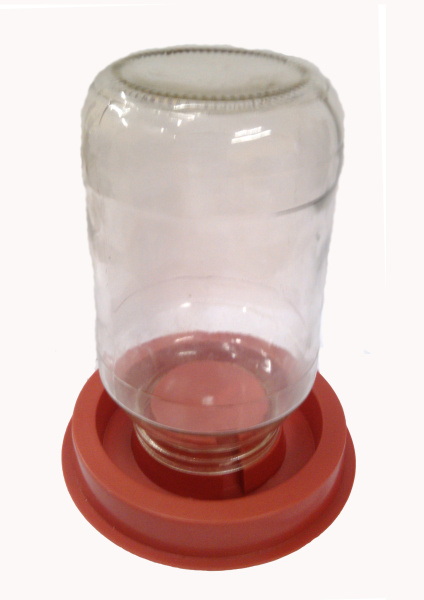 Поилка для птиц d 170 мм под банку пластиковая