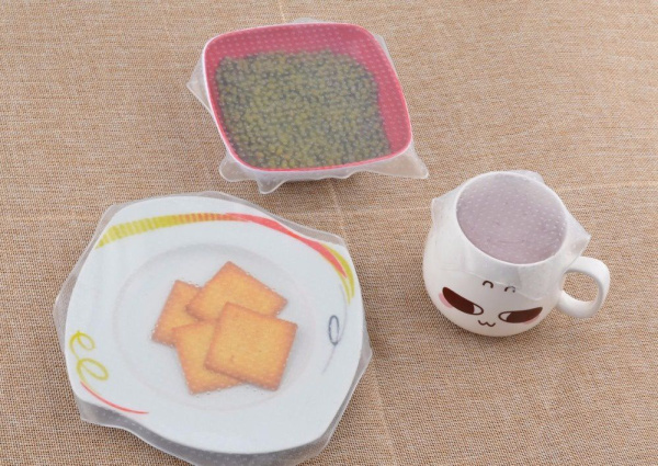 Стрейч крышка из силикона набор из 5 шт HK-3942 Silicon Fresh Bag