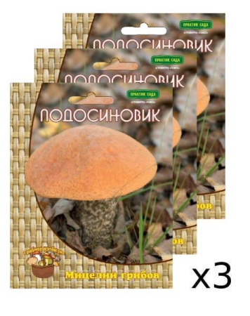 Мицелий грибов Подосиновик на компосте 60 мл, 3 шт