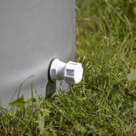 Складная емкость для воды из ПВХ 300 л с верхним каркасом и крышкой Чудо-бочка высота 70 см диаметр 74 см